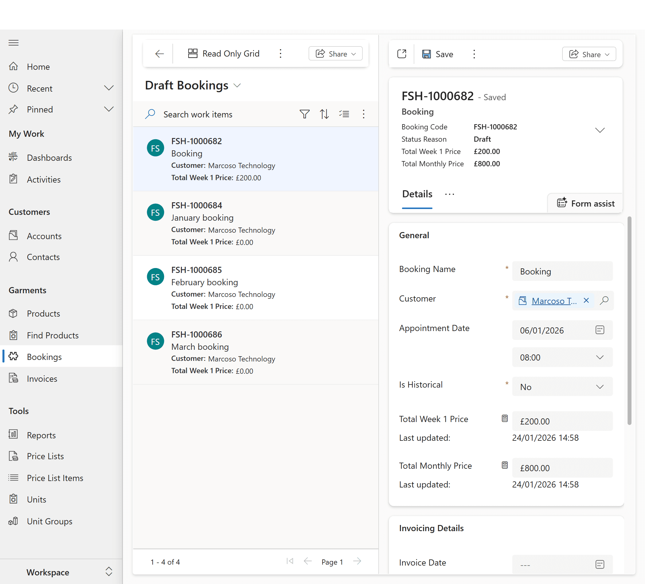 Workspace overview in the 18.01 LONDON platform